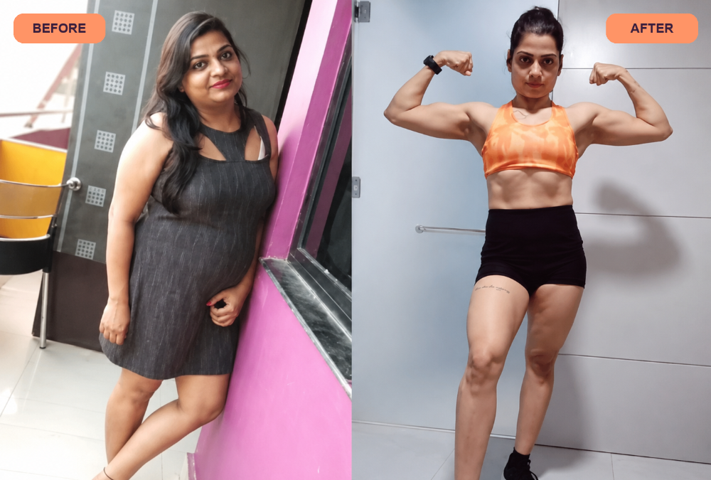 Client before and after